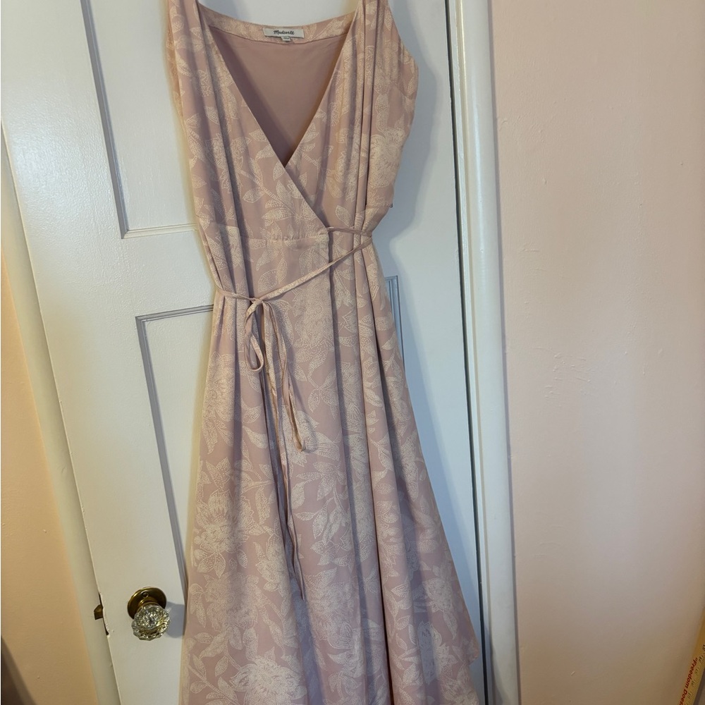 Madewell Blush Floral Maxi Dress